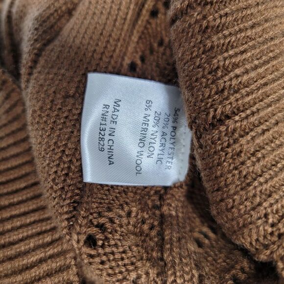 Tularosa Achilles sweater chocolate brown pompom from Revolve. Sold out online - Picture 9 of 12